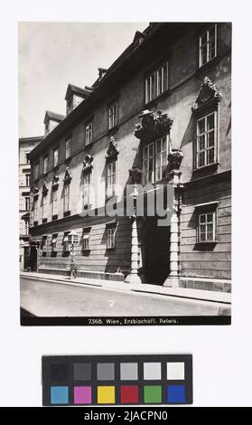 1st, Rotenturmstraße 2 - Palais de l'Archevêque. Bruno Reiffenstein (1869-1951), photographe Banque D'Images