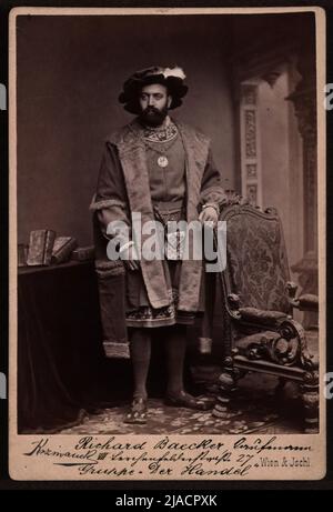 Richard Baecker, marchand au Macart Festival 1879. Rudolf Krziwanek (1843-1905), photographe Banque D'Images