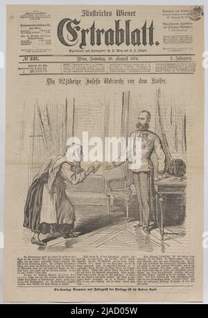 La Josefa Udardy, 92 ans, avant l'empereur. ' Banque D'Images