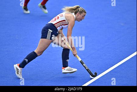 Stratford, Royaume-Uni. 29th mai 2022. Angleterre V Espagne Womens FIH Pro League. Centre de hockey Lee Valley. Stratford. Lily Owsley (Angleterre) pendant le match de hockey de la Ligue professionnelle des femmes de l'Angleterre V Espagne. Credit: Sport en images/Alamy Live News Banque D'Images