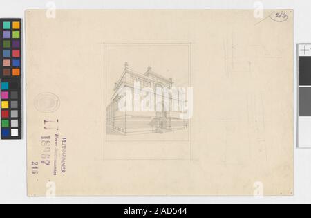 Conversion de la Zedlitzhalle, perspective. Otto Wagner (1841-1918), architecte Banque D'Images