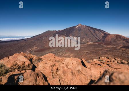 Volcan du Mont Teide, Ténérife, Iles Canaries, Espagne Banque D'Images