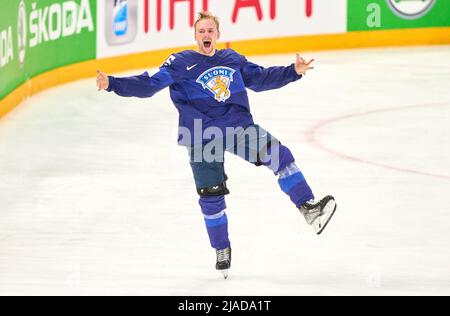 Tampere, Finlande. 29th mai 2022. Sakari Manninen fin Nr. 65 e 4-3 dans le match FINALE DU CHAMPIONNAT DU MONDE DE HOCKEY SUR GLACE de l'IIHF à Tampere, Finlande, 29 mai 2022, saison 2021/2022 crédit: Peter Schatz/Alay Live News Banque D'Images