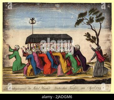 Les funérailles du sultan Abdulhamid I le 7 avril 1789. Johann Hieronymus Supprimer Kohl (1753-1807), maison d'édition Banque D'Images