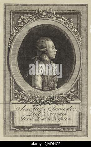 Grand prince Paul de Russie (1754-1801), le dernier tsar Paul I .. Inconnu Banque D'Images