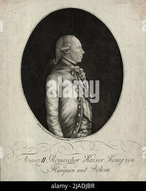 Franz II (1768-1835, 1792-1806 empereur germano-romain Franz II, de 1804 empereur autrichien Franz I.). Johann Hieronymus Supprimer Kohl (1753-1807), maison d'édition Banque D'Images