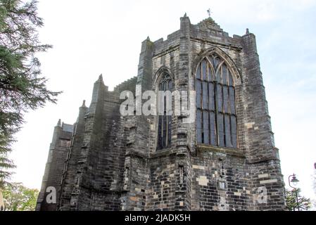 Vue extérieure de l'architecture gothique de l'église du Saint-rude à Stirling, en Écosse Banque D'Images