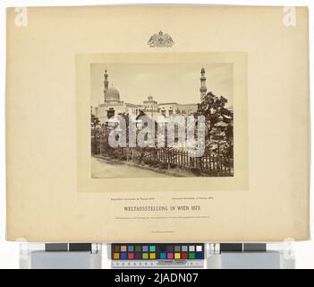 Exposition mondiale 1873 : jardin japonais et assemblage égyptien (No 422). Oscar Kramer (1835-1892) ,, Wiener Photographen Association, maison d'édition Banque D'Images