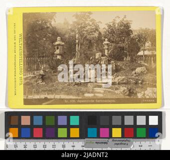 Exposition mondiale 1873: Jardin japonais (No 520). Oscar Kramer (1835-1892), photographe, Association viennoise de photographes, maison d'édition Banque D'Images