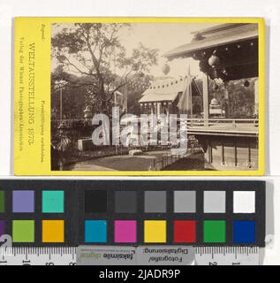 Exposition mondiale 1873: Jardin japonais (No 1674). György (Johann Jutus Georg) Klösz (Kloess) (1844-1913), photographe, Association viennoise des photographes, Maison d'édition Banque D'Images