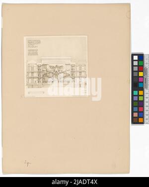 Quelques croquis, projets et bâtiments exécutés, III Groupe, section transversale de l'empereur Franz Josef-Stadtmuseum, 1: 100, réf Dans Print III Volume N° 29, 1903. Otto Wagner (1841-1918), artiste Banque D'Images