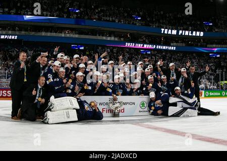 Tampere, Finlande. 29th mai 2022. (Finlande) lors du Championnat du monde de hockey de l'IIfH - Médaille d'or finale - Finlande contre Canada, Hockey sur glace à Tampere, Finlande, mai 29 2022 crédit: Independent photo Agency/Alay Live News Banque D'Images