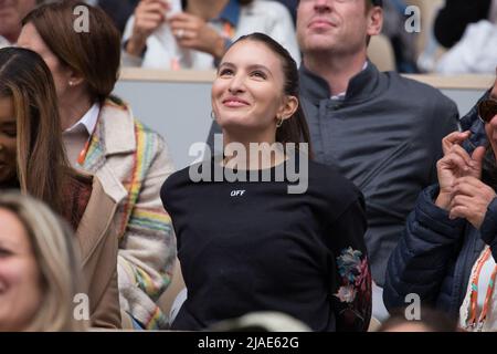 Nina Ghaibi, petite amie de Felix Auger-Aliassime dans les stands lors de l'Open de France Roland Garros 2022 le 29 mai 2022 à Paris, France. Photo de Nasser Berzane/ABACAPRESS.COM Banque D'Images