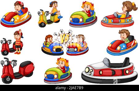 Illustration de karting pour enfants Illustration de Vecteur