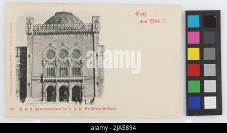 3rd, Arsenalstraße - Arsenal - Armée - Musée d'Histoire, carte postale. Carl (Karl) Ledermann jun., Producteur Banque D'Images