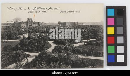 3rd, Musée d'histoire de l'Arsenal-Army, au premier plan du jardin suisse (anciennement Maria-Josefa-Park), carte postale. Sperlings Postkartenverlag (M. M. S.), producteur Banque D'Images