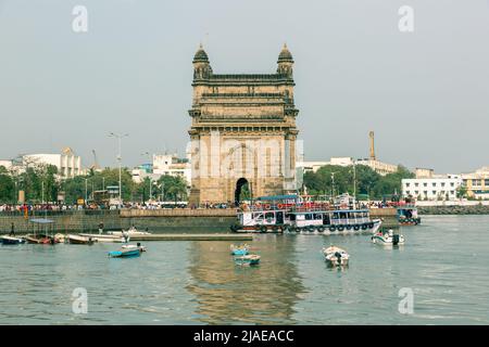 Mumbai, Inde - 13 février 2020 : porte d'entrée de l'Inde à colaba mumbai Banque D'Images