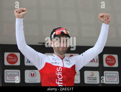 Benjamin Thomas de Cofidis lors de la course cycliste UCI ProSeries 2022, étape 4, Martigné-sur-Mayenne > Laval (180 km) le 29 mai 2022 à Laval, France. Photo de Laurent Lairys/ABACAPRESS.COM Banque D'Images