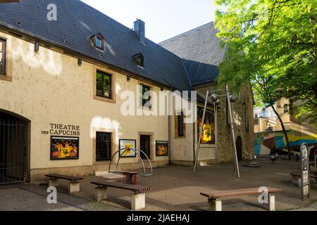 Luxembourg, mai 2022. Vue extérieure du Théâtre des Capucins en centre-ville Banque D'Images