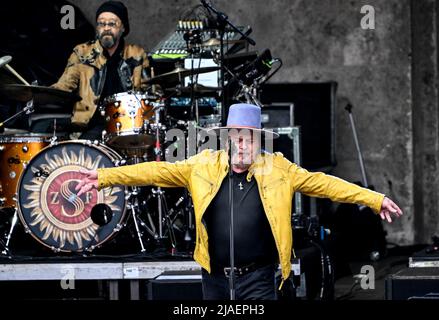 Berlin, Allemagne. 29th mai 2022. Le musicien italien Zucchero se produit au Waldbühne. Credit: Britta Pedersen/dpa/Alay Live News Banque D'Images