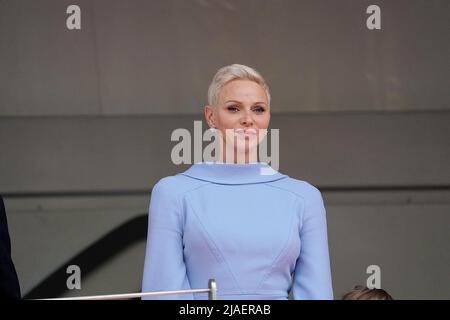 29 mai 2022, circuit de Monaco, Monte Carlo, FORMULE 1 GRAND PRIX DE MONACO 2022 , sur la photo Charlene Lynette Grimaldi, Princesse de Monaco Banque D'Images