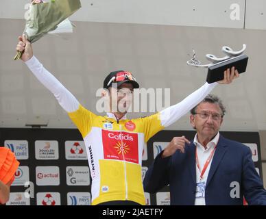 Benjamin Thomas de Cofidis pendant les Boucles de la Mayenne 2022, course cycliste UCI ProSeries, étape 4, Martigné-sur-Mayenne > Laval (180 km) le 29 mai 2022 à Laval, France - photo Laurent Lairys / DPPI Banque D'Images