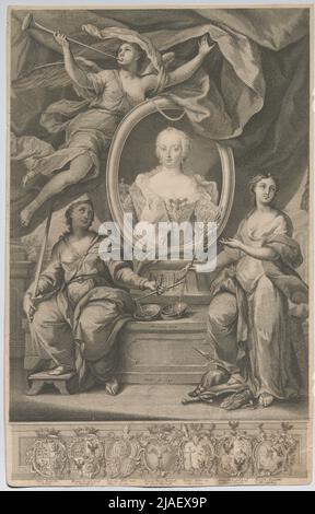 Kaiserin Maria Theresia. Après : Martin van Meytens (1695—1770), artiste, après : Martin Altomonte (1657—1745), artiste Banque D'Images