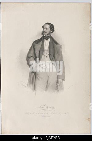 Paul Taglion. '. Paul Taglioni, danseur et maître de ballet. Josef Kriehuber (1800-1876), lithographie, Joseph Stoufs, réalisation Banque D'Images