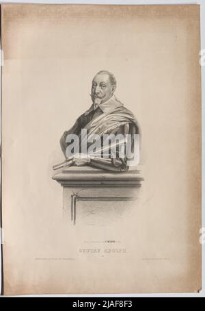 Gustav Adolph. '. Roi Gustav II Adolf von Suède. Rudolf Hoffmann, Lithoflacher, Reiffenstein & Rösch, Imprimeur, F. Paterno, maison d'édition Banque D'Images