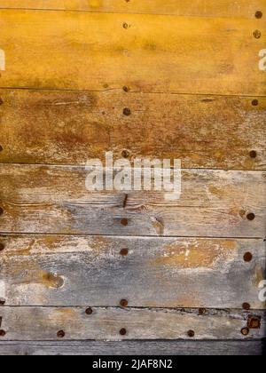 Détail de la grange historique en bois sur l'ancienne maison espagnole - photo de stock Banque D'Images