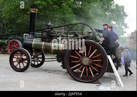 Horsted Keynes, West Sussex, UK-May 29 2022: Un moteur de traction tournant à la gare de Horsted Keynes. Banque D'Images