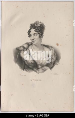 Melle. Mars. '. L'actrice française Mademoiselle Mars (en fait Anne Françoise Hippolyte Boutet). François Seraphin Delpech (1778-1825), lithographique, d'après: Zephirin Felix Jean Marius Belliard (1798-1861), artiste Banque D'Images