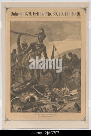 La fin du prince Louis Napoléon sur le rapport anglais (tiré du "nouveau journal illustré"). Inconnu Banque D'Images