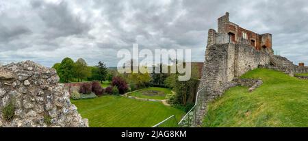 Farnham Castle - un château de 12th ans à Farnham, Surrey, Angleterre. C'était autrefois la résidence des évêques de Winchester. Banque D'Images