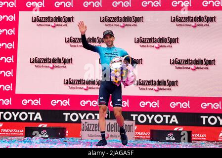 Vérone, Italie. 29th mai 2022. Vincenzo Nibali, avec le durant 2022 Giro d'Italia - Stage 21 - Vérone - Vérone, Giro d'Italia à Vérone, Italie, Mai 29 2022 crédit: Agence de photo indépendante/Alamy Live News Banque D'Images