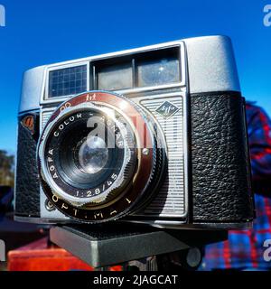 Agfa Optima 1 caméra historique du fabricant allemand avec viseur et objectif manuel Agnar à Gifhorn, Allemagne, 13 mars 2022 Banque D'Images