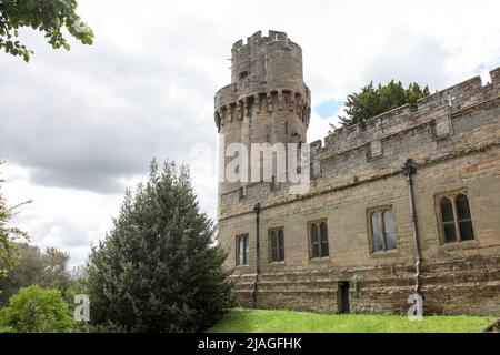 La Tour César au château de Warwick, Warwickshire, West Midlands, Angleterre, Royaume-Uni, 2022 Banque D'Images