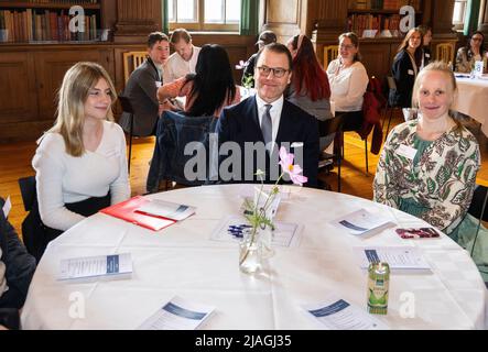 Le Prince Daniel quand la Fondation du couple Crown Princess a tenu le séminaire « la perspective des jeunes sur l'importance du mouvement pour la santé » à la bibliothèque Bernadotte au Palais Royal de Stockholm, Suède, 30 mai 2022. Photo: Claudio Bresciani / TT / Code 10090 Banque D'Images