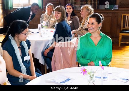 Crown Princess Victoria quand la Crown Princess couple's Foundation a tenu le séminaire « la perspective des jeunes sur l'importance du mouvement pour la santé » à la bibliothèque Bernadotte au Palais Royal de Stockholm, Suède, 30 mai 2022. Photo: Claudio Bresciani / TT / Code 10090 Banque D'Images