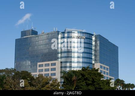 Fort Lauderdale, Floride, États-Unis - 2 janvier 2022 : l'hôtel Westin de fort Lauderdale, Floride, États-Unis. Banque D'Images
