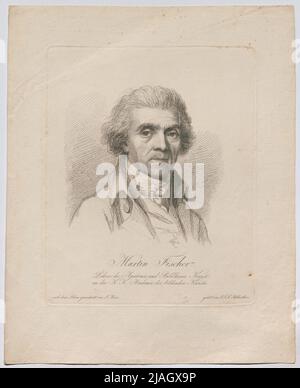 Martin Fischer, professeur d'anatomie et d'art sculpteur, au k. Académie des Beaux-Arts. Martin Fischer, professeur d'anatomie et de sculpture à l'Académie des beaux-arts K. K. K. Johann Jakob Lorenz Billwiller (1779-1832), Etcher, après: Jakob Merz (1783-1807), Drawer Banque D'Images