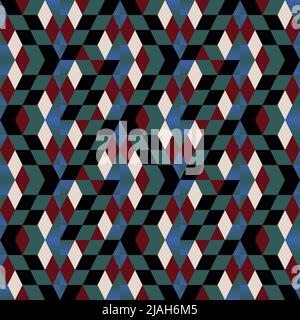 Motif géométrique abstrait vectoriel composé de formes et d'éléments géométriques variés. Design graphique numérique pour poster, couverture, art, présentation Illustration de Vecteur