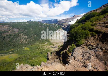 Volcan Tronador et glaciers Banque D'Images