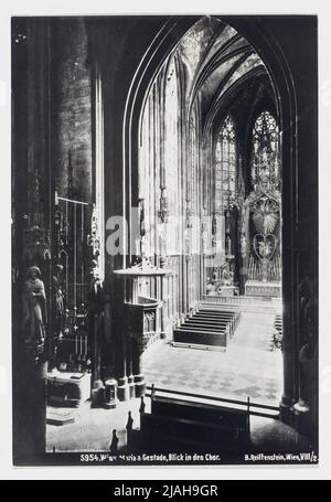 1st, Passauer Platz - Maria am Gestade - vue de l'intérieur - vue du choeur contre le maître-autel. Atelier Neubacher-Reiffenstein, photographe, Bruno Reiffenstein (1869-1951), photographe Banque D'Images