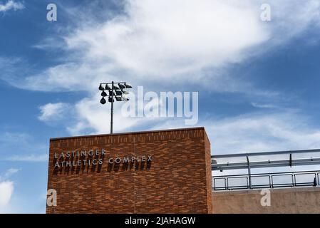 ORANGE, CALIFORNIE - 14 MAI 2020 : complexe d'athlétisme Lastinger sur le campus de l'Université Chapman. Banque D'Images