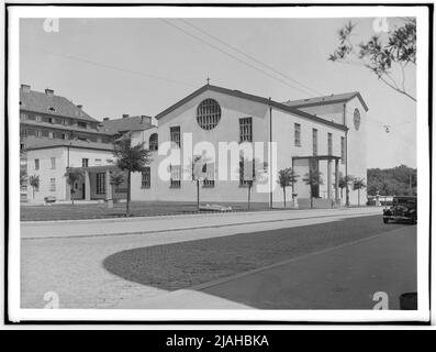 Seipel-Dollfuss Memorial Church (15th, Vogelweidplatz 7), vue extérieure Banque D'Images