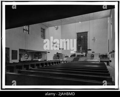 Église commémorative Seipel-Dollfuss (15th, Vogelweidplatz 7), vue sur l'autel Banque D'Images