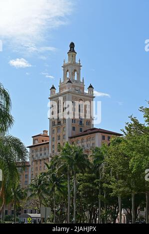 Coral Gables, Floride - 14 mai 2022 - Biltmore Hôtel le matin ensoleillé de mai. Banque D'Images