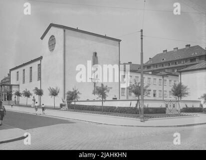 Seipel-Dollfuss Memorial Church (15th, Vogelweidplatz 7), vue extérieure Banque D'Images