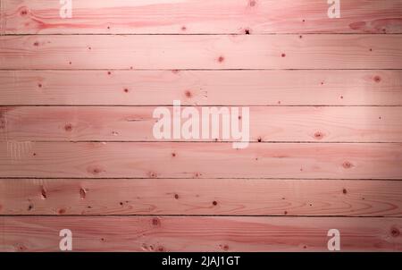 La texture en bois rose avec des motifs naturels. Fond en bois de cerisier. Parquet panoramique vieux et piqueux. Banque D'Images